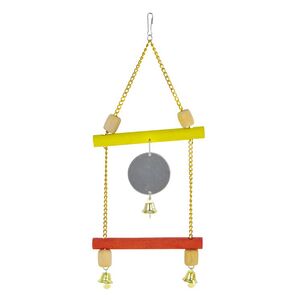 Підвіска подвійна з дзеркальцем і дзвониками Д004/1