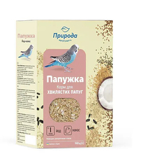 Корм Природа «Папужка. Йод + кокос» для хвилястих папуг, 500 г