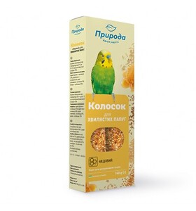 Колосок Природа "Медовий" для хвилястих папуги 140 г