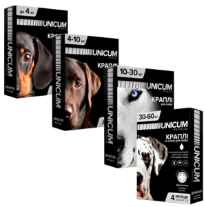 Unicum (Унікум) Premium - Протипаразитарні краплі на холку проти бліх та кліщів для собак 