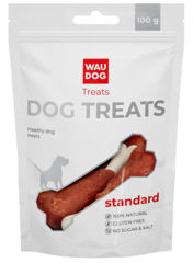 Ласощі для собак WAUDOG Treats "Качина гомілка", 100г