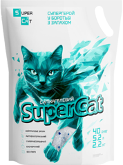Силікагелевий наповнювач SuperCat для котячих туалетів
