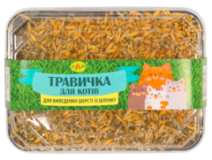 Травичка для котів - пластиковий контейнер + штучний грунт 60 г