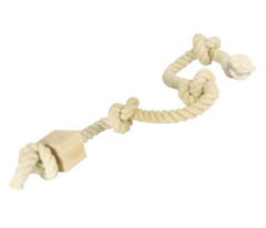 Канат для лазіння 4 вузли , бавовна, дерево (14мм / 45см) Д023/9