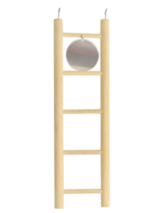 Драбинка дерев'яна з дзеркалом (20 см) Д025/3