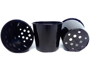 Стакан для розсади з перфорацією чорний