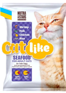 Cat Like Seafood - сухий корм Кет Лайк для дорослих котів