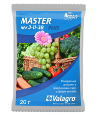 Добриво Мастер (Master) NPK 3.11.38, Valagro 20г