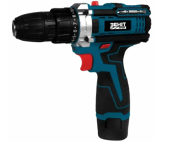 Шуруповерт-дрель аккумуляторный Профи ЗПША-12/15 S2 12В 2х1.5А-ч 25Нм 350-1500об-хв ЗЕНІТ *853782