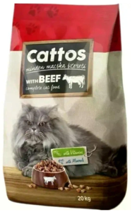 Сухий корм для котів Кетос з яловичиною Cattos Complete Cat Food with Beef